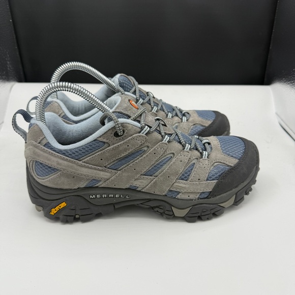 Merrell Vibram Moab 2 Ventilator Gray Hiking Outdoor Boots - Picture 2 of 8